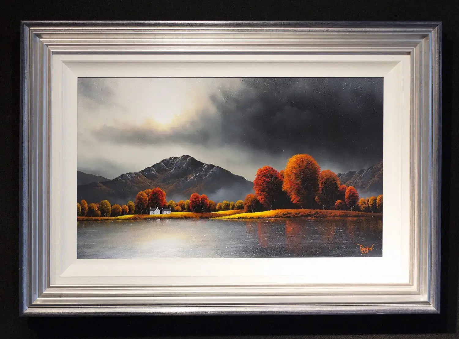 Autumn Loch - SOLD by artist David Renshaw - Wyecliffe Galleries