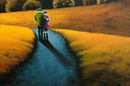 Autumn Love - Original - SOLD by artist David Renshaw - Wyecliffe Galleries