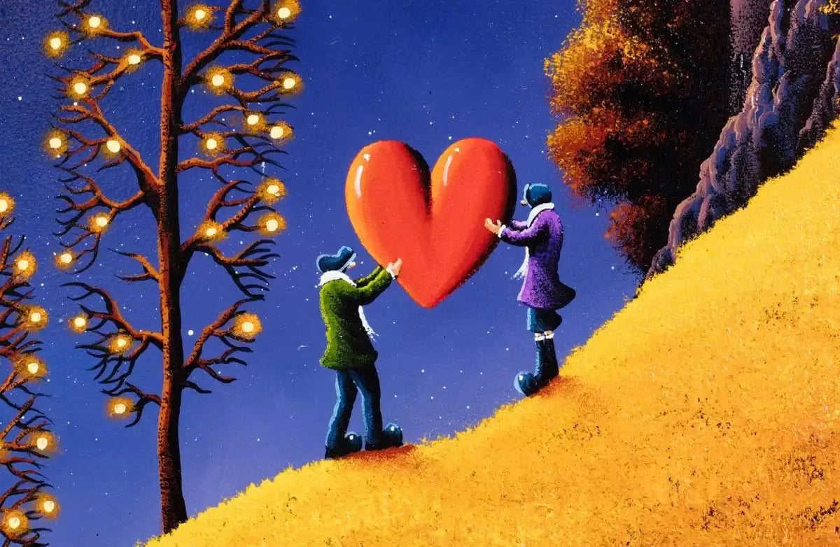 Autumn Moon - SOLD by artist David Renshaw - Wyecliffe Galleries