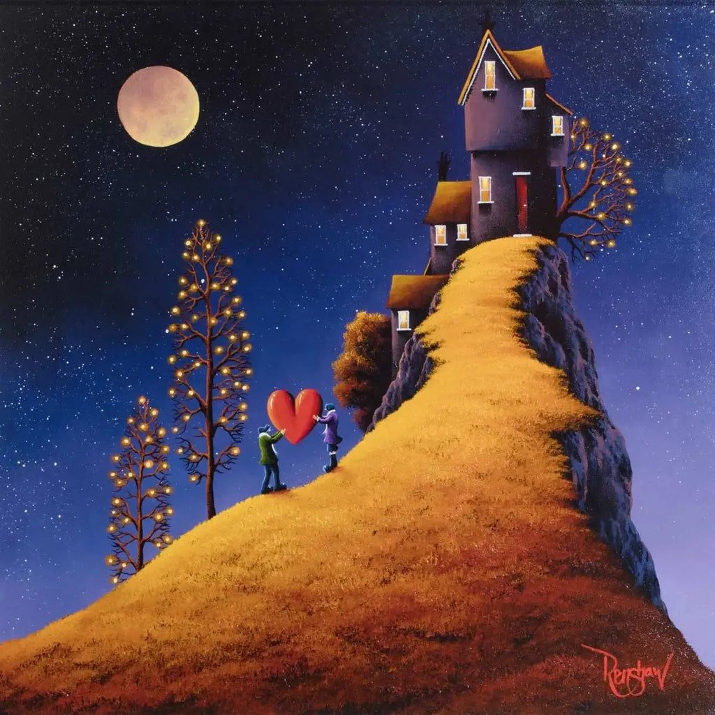 Autumn Moon - SOLD by artist David Renshaw - Wyecliffe Galleries