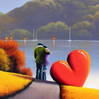 Autumn Stroll - Original - SOLD by artist David Renshaw - Wyecliffe Galleries