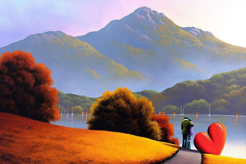 Autumn Stroll - Original - SOLD by artist David Renshaw - Wyecliffe Galleries