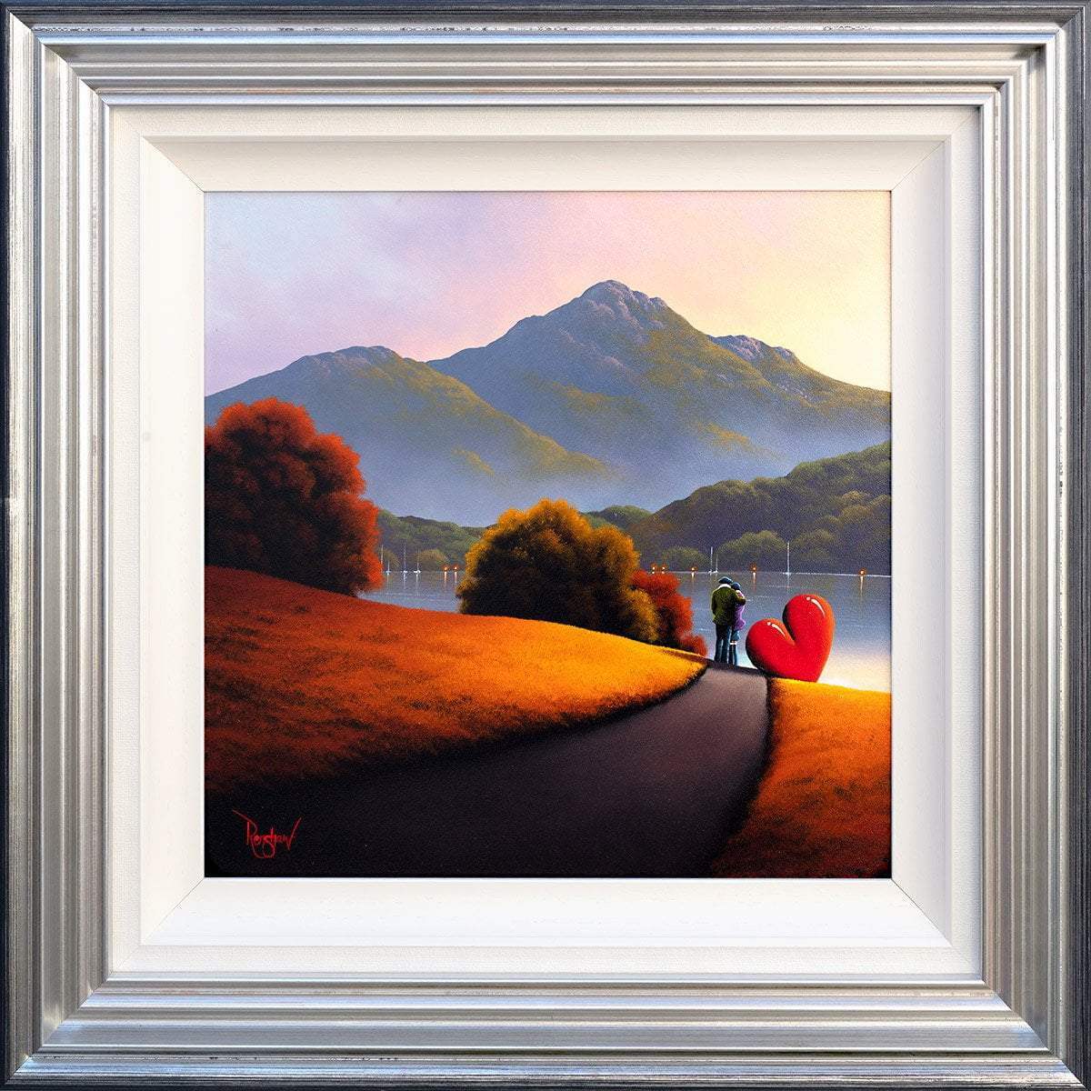 Autumn Stroll - Original - SOLD by artist David Renshaw - Wyecliffe Galleries