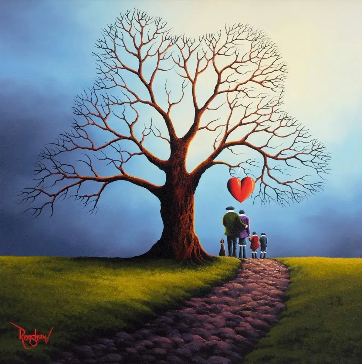 Autumn View - Original - SOLD by artist David Renshaw - Wyecliffe Galleries