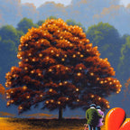 Autumnal Love - Original - SOLD by artist David Renshaw - Wyecliffe Galleries