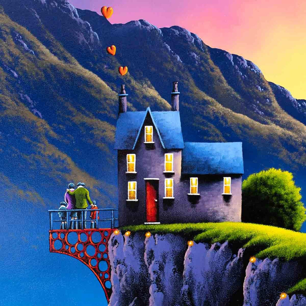 Balcony of love - Original - SOLD by artist David Renshaw - Wyecliffe Galleries