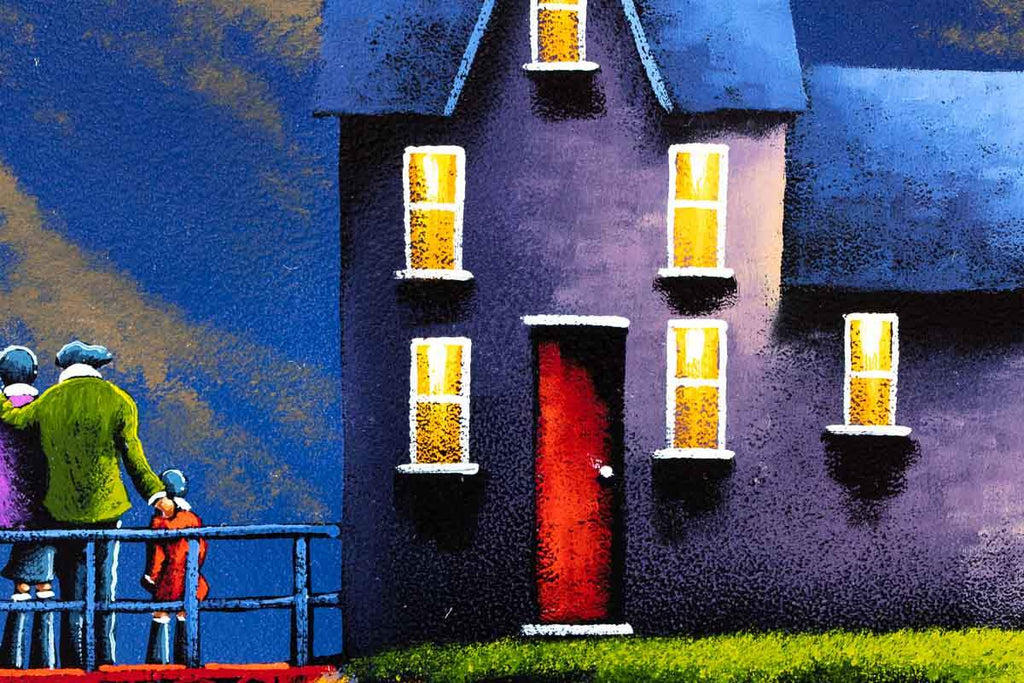 Balcony of love - Original - SOLD by artist David Renshaw - Wyecliffe Galleries