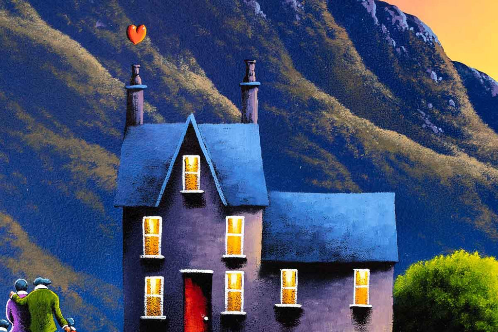 Balcony of love - Original - SOLD by artist David Renshaw - Wyecliffe Galleries