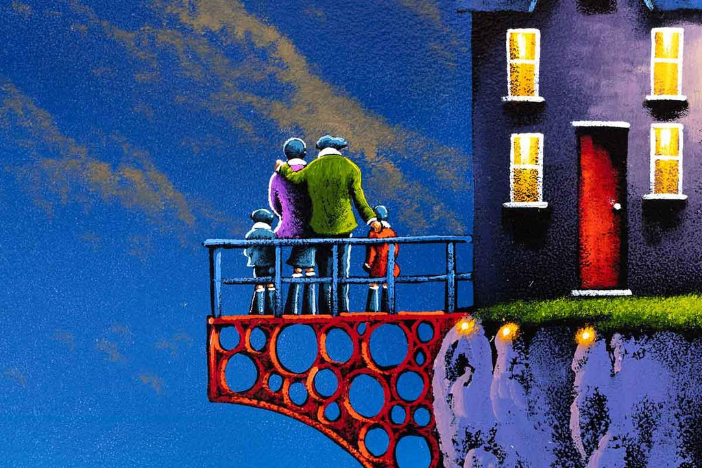 Balcony of love - Original - SOLD by artist David Renshaw - Wyecliffe Galleries