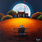Basking In The Moonlight - Original - SOLD by artist David Renshaw - Wyecliffe Galleries
