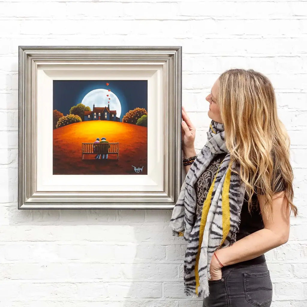 Basking In The Moonlight - Original - SOLD by artist David Renshaw - Wyecliffe Galleries