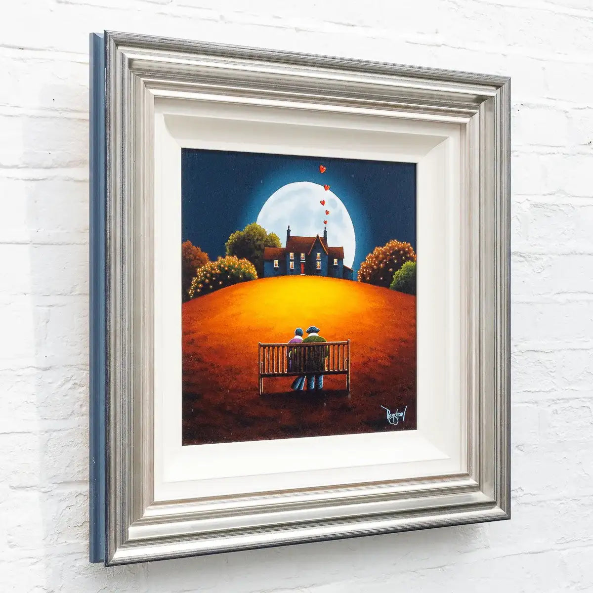 Basking In The Moonlight - Original - SOLD by artist David Renshaw - Wyecliffe Galleries