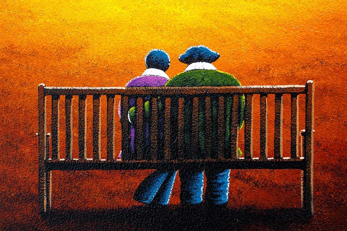 Basking In The Moonlight - Original - SOLD by artist David Renshaw - Wyecliffe Galleries