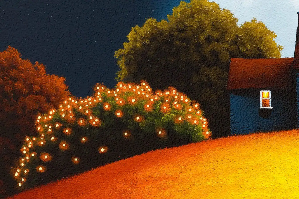 Basking In The Moonlight - Original - SOLD by artist David Renshaw - Wyecliffe Galleries