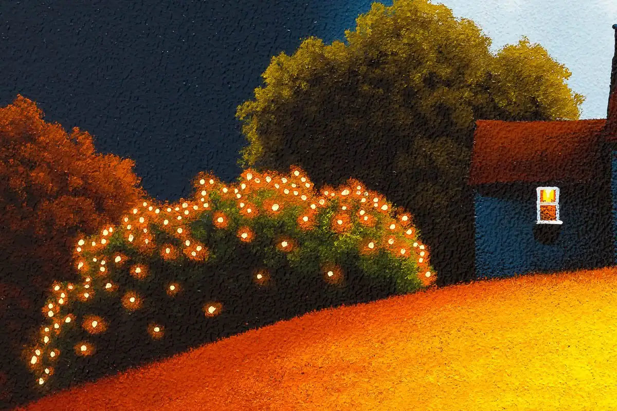 Basking In The Moonlight - Original - SOLD by artist David Renshaw - Wyecliffe Galleries