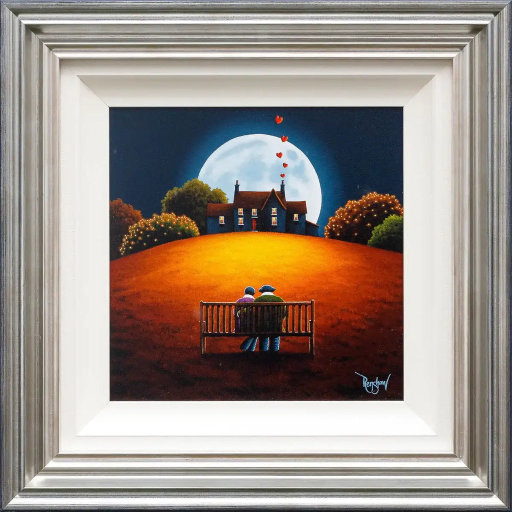 Basking In The Moonlight - Original - SOLD by artist David Renshaw - Wyecliffe Galleries