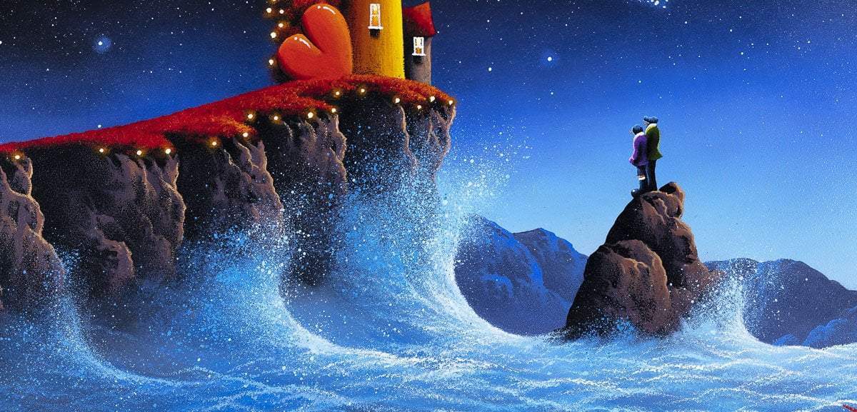 Beneath a Starry Sky - Original - SOLD by artist David Renshaw - Wyecliffe Galleries