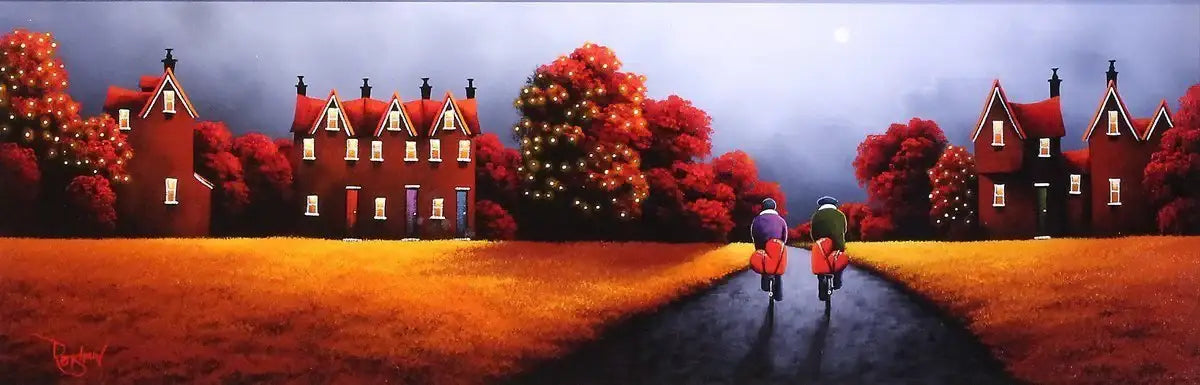 Bike Ride - SOLD by artist David Renshaw - Wyecliffe Galleries