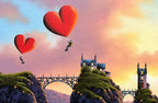Bridges of Love - Original - SOLD by artist David Renshaw - Wyecliffe Galleries