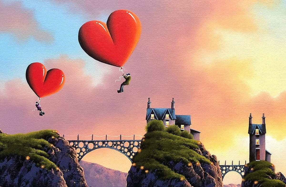 Bridges of Love - Original - SOLD by artist David Renshaw - Wyecliffe Galleries