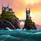 Bridges of Love - Original - SOLD by artist David Renshaw - Wyecliffe Galleries