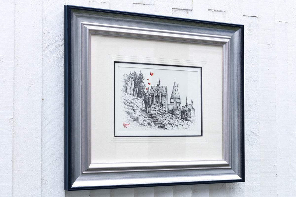 Broomstick Training - Original Sketch - SOLD by artist David Renshaw - Wyecliffe Galleries