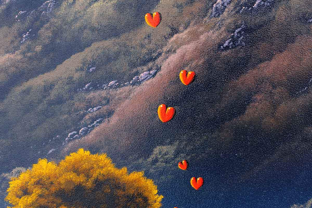 Bursting with Love - Original - SOLD by artist David Renshaw - Wyecliffe Galleries