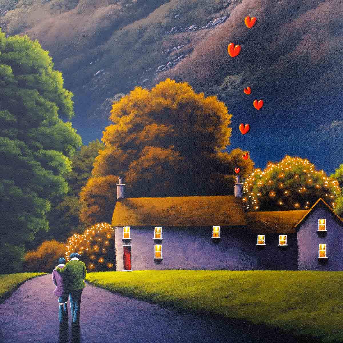 Bursting with Love - Original - SOLD by artist David Renshaw - Wyecliffe Galleries
