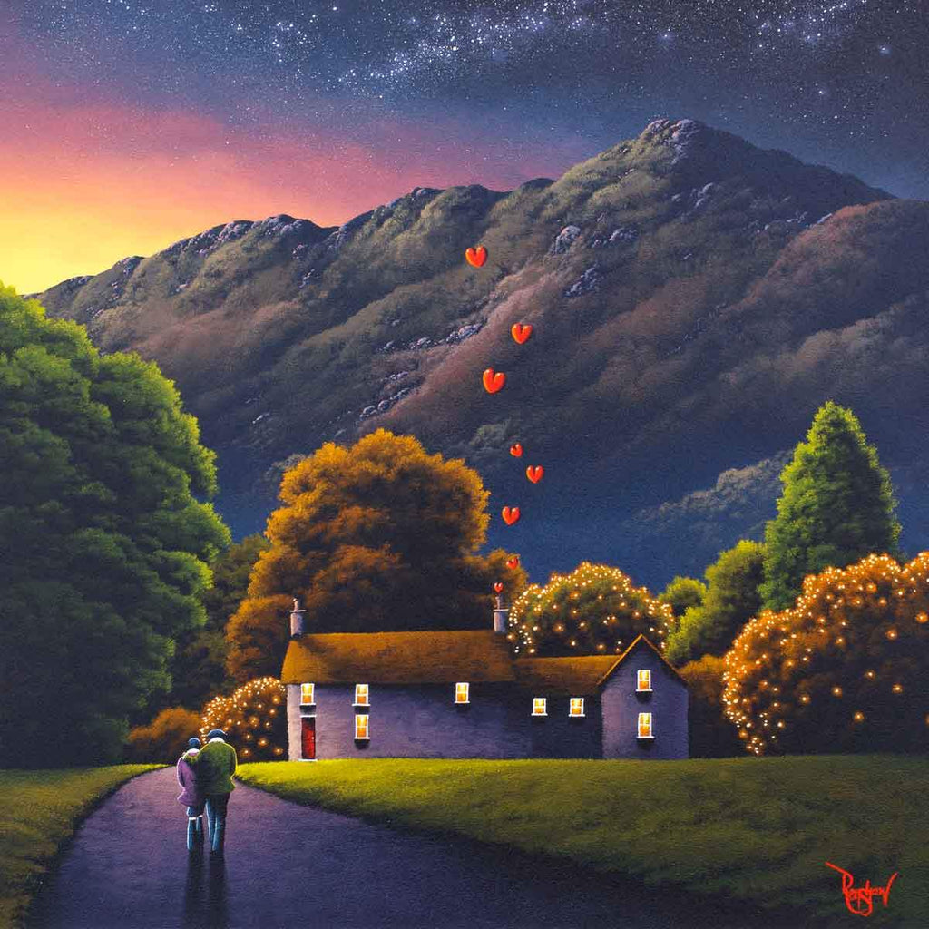 Bursting with Love - Original - SOLD by artist David Renshaw - Wyecliffe Galleries