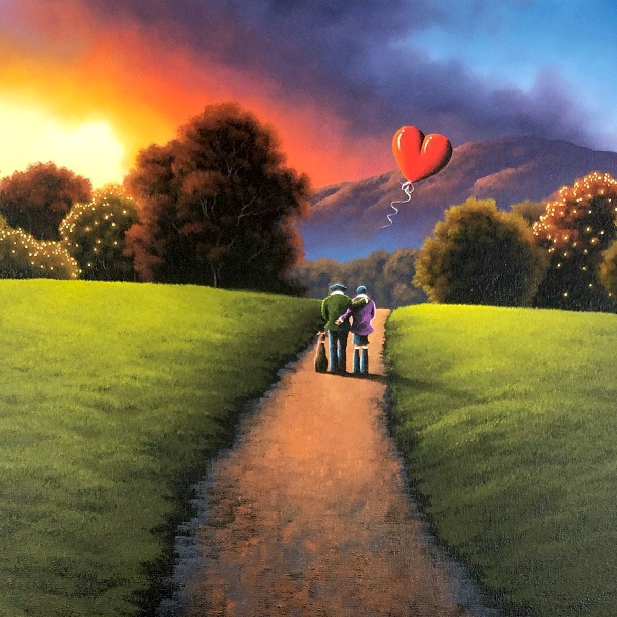 By Each Others Side - Original David Renshaw Framed