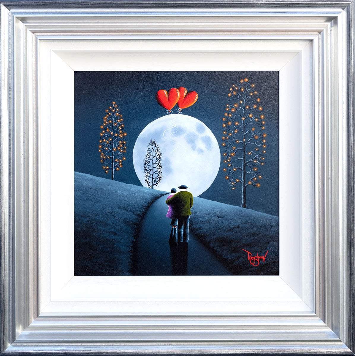 By Pale Moonlight - Original - SOLD by artist David Renshaw - Wyecliffe Galleries