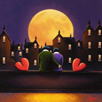 By the Moonlight - Original - SOLD by artist David Renshaw - Wyecliffe Galleries