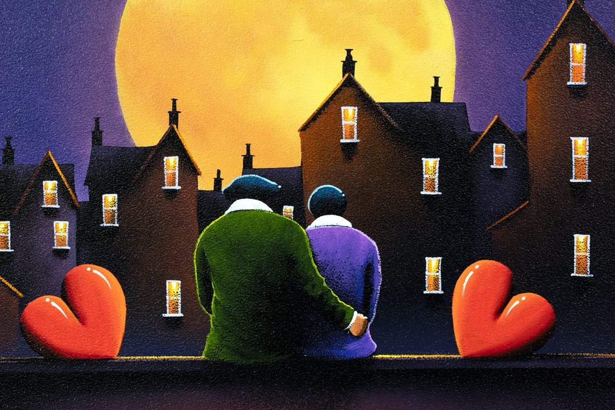 By the Moonlight - Original - SOLD by artist David Renshaw - Wyecliffe Galleries