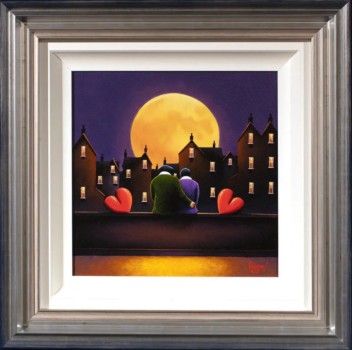 By the Moonlight - Original - SOLD by artist David Renshaw - Wyecliffe Galleries
