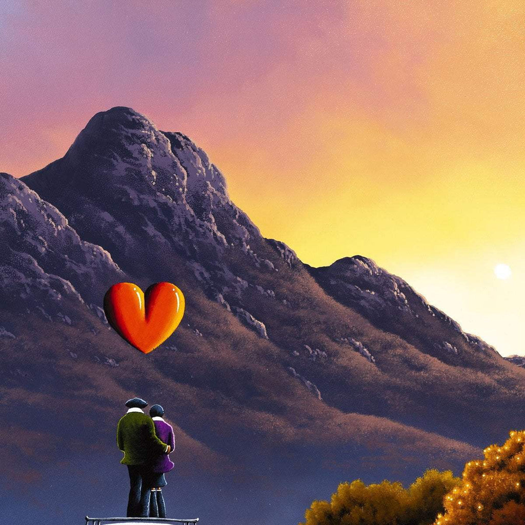Camping With A View - Original - SOLD by artist David Renshaw - Wyecliffe Galleries