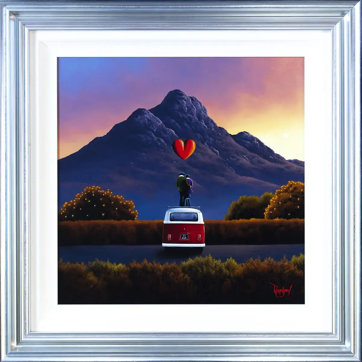 Camping With A View - Original - SOLD by artist David Renshaw - Wyecliffe Galleries