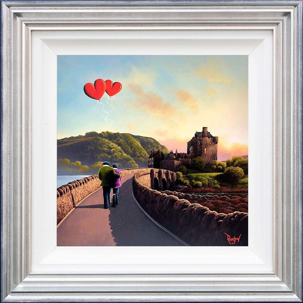 Castle on The Hill - Original - SOLD by artist David Renshaw - Wyecliffe Galleries