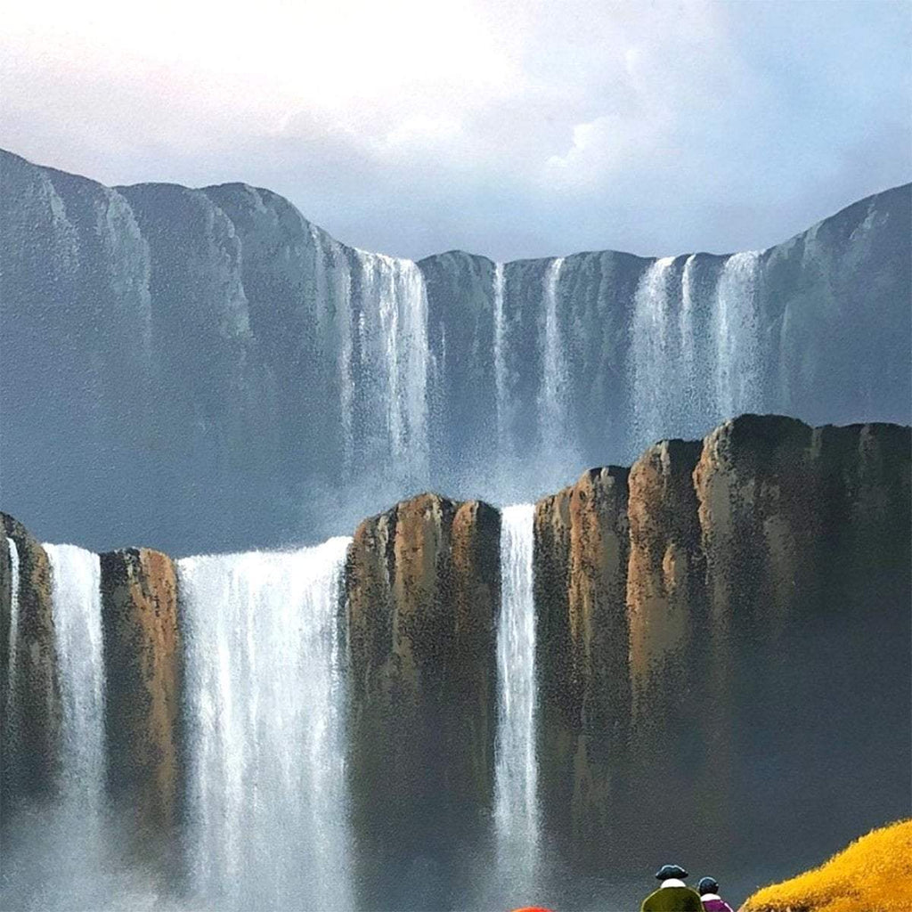 Chasing Waterfalls - Original - SOLD by artist David Renshaw - Wyecliffe Galleries