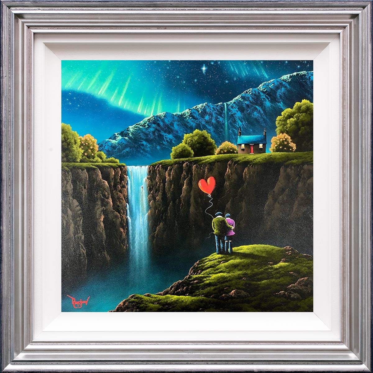 Chasing Waterfalls - Original - SOLD by artist David Renshaw - Wyecliffe Galleries