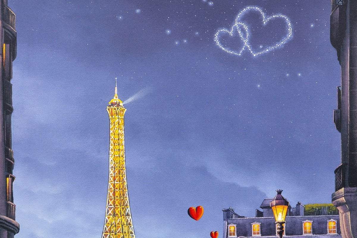 City of Love, City of Light - Edition - SOLD by artist David Renshaw - Wyecliffe Galleries