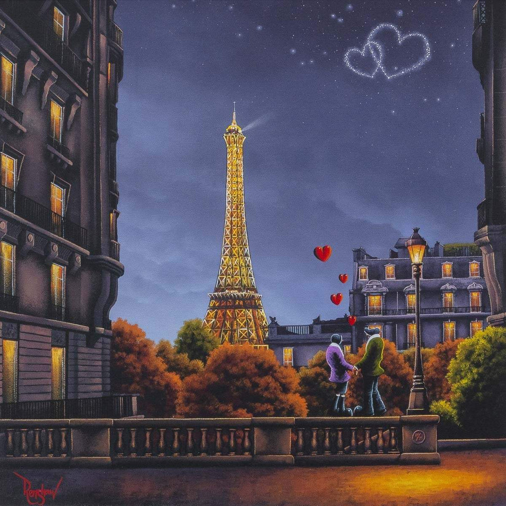 City of Love, City of Light - Edition - SOLD by artist David Renshaw - Wyecliffe Galleries