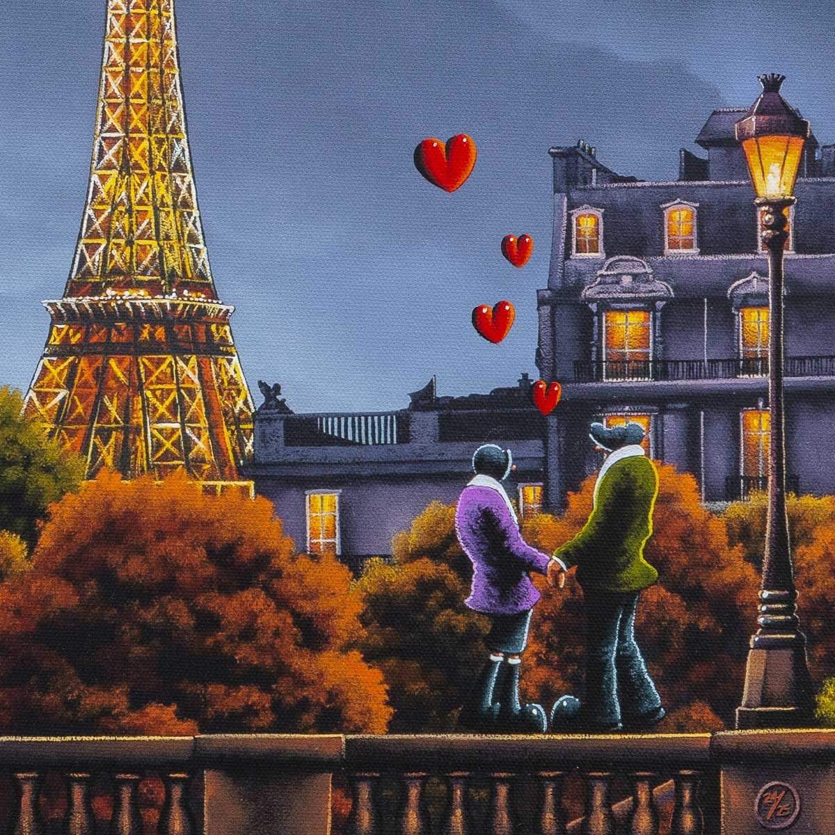 City of Love, City of Light - Edition - SOLD by artist David Renshaw - Wyecliffe Galleries