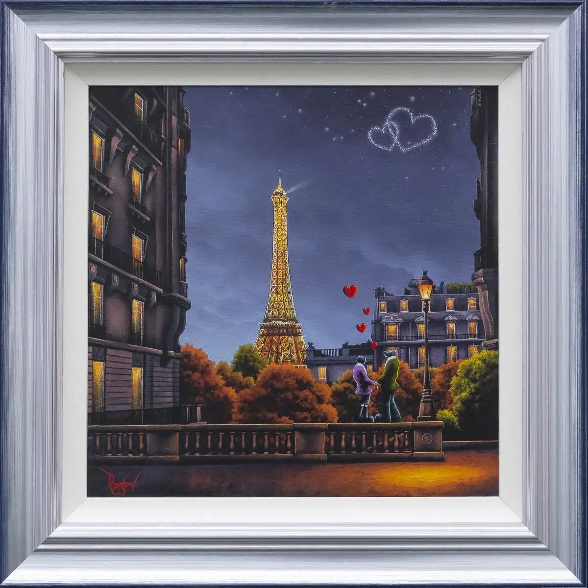 City of Love, City of Light - Edition - SOLD by artist David Renshaw - Wyecliffe Galleries