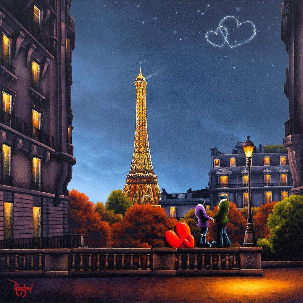 City of Love, City of Light - Original - SOLD by artist David Renshaw - Wyecliffe Galleries