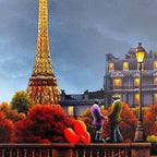 City of Love, City of Light - Original - SOLD by artist David Renshaw - Wyecliffe Galleries