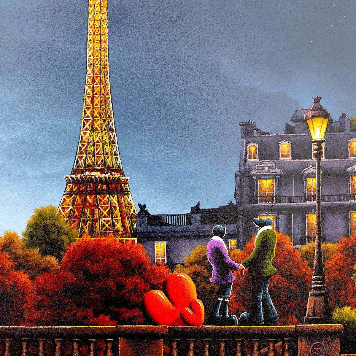 City of Love, City of Light - Original - SOLD by artist David Renshaw - Wyecliffe Galleries