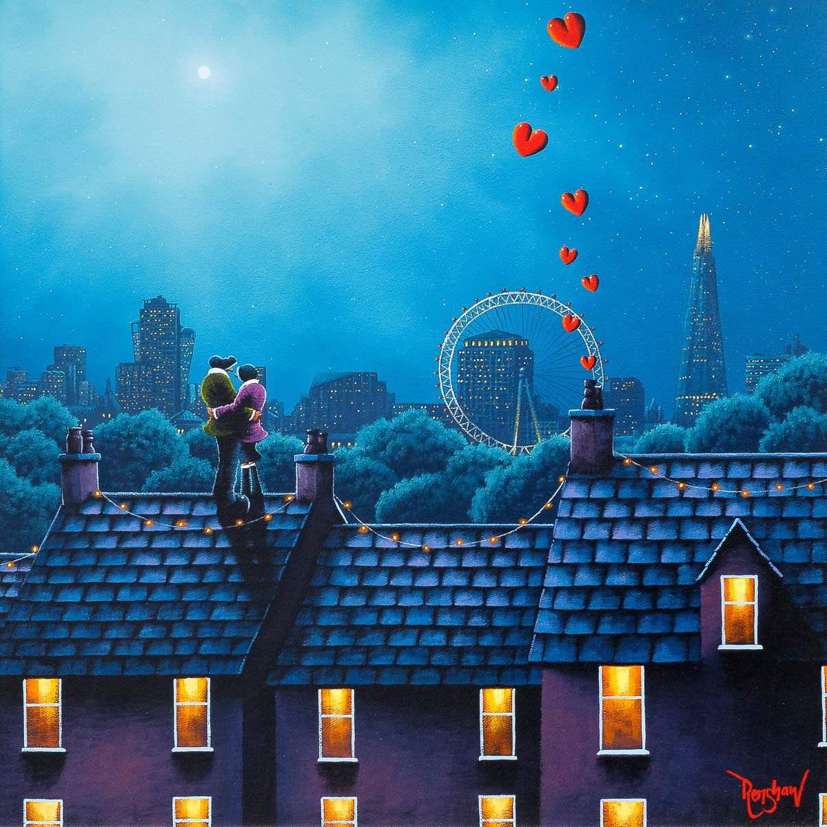 City of Stars - Original - SOLD by artist David Renshaw - Wyecliffe Galleries