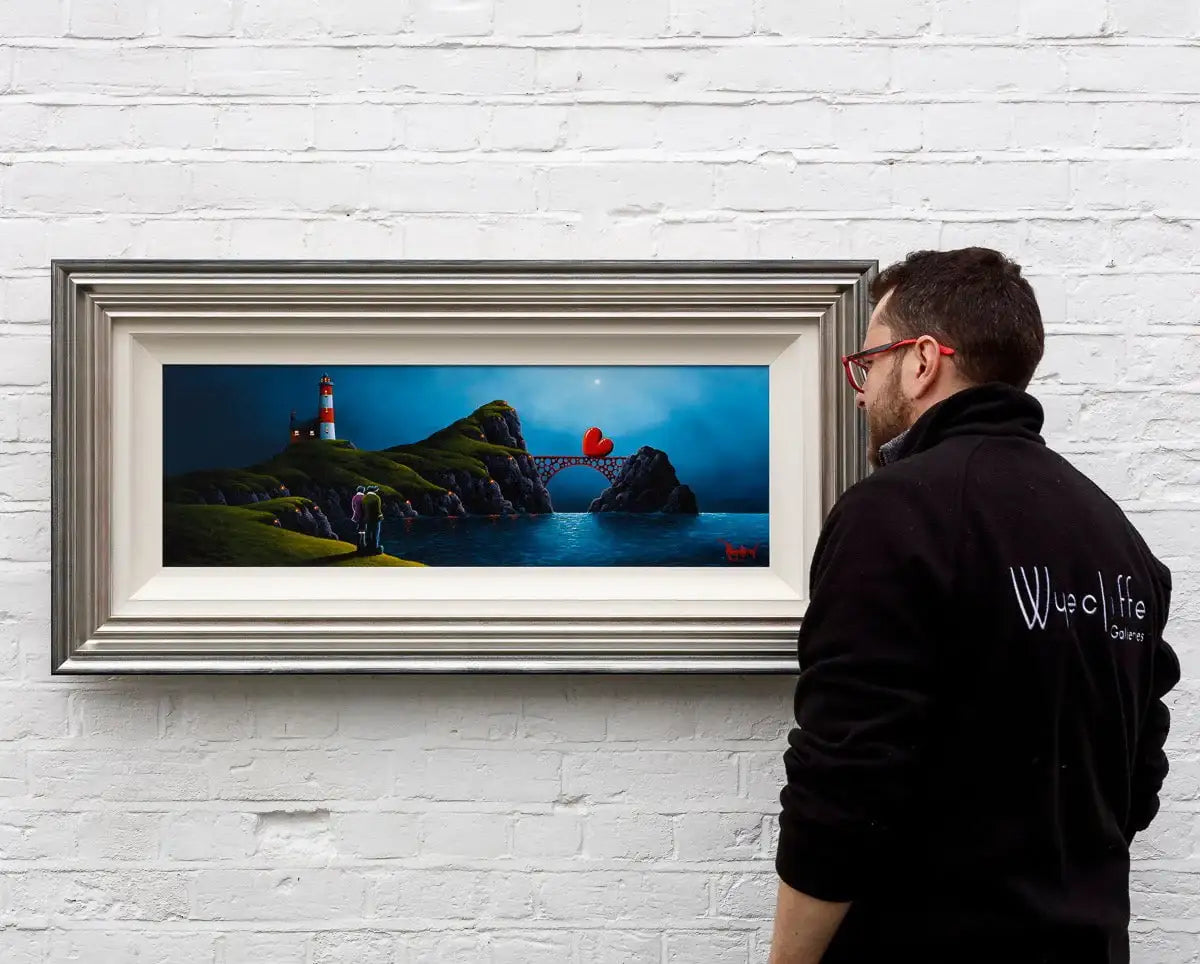 Clifftop Romance - Original SOLD by artist David Renshaw - Wyecliffe Galleries