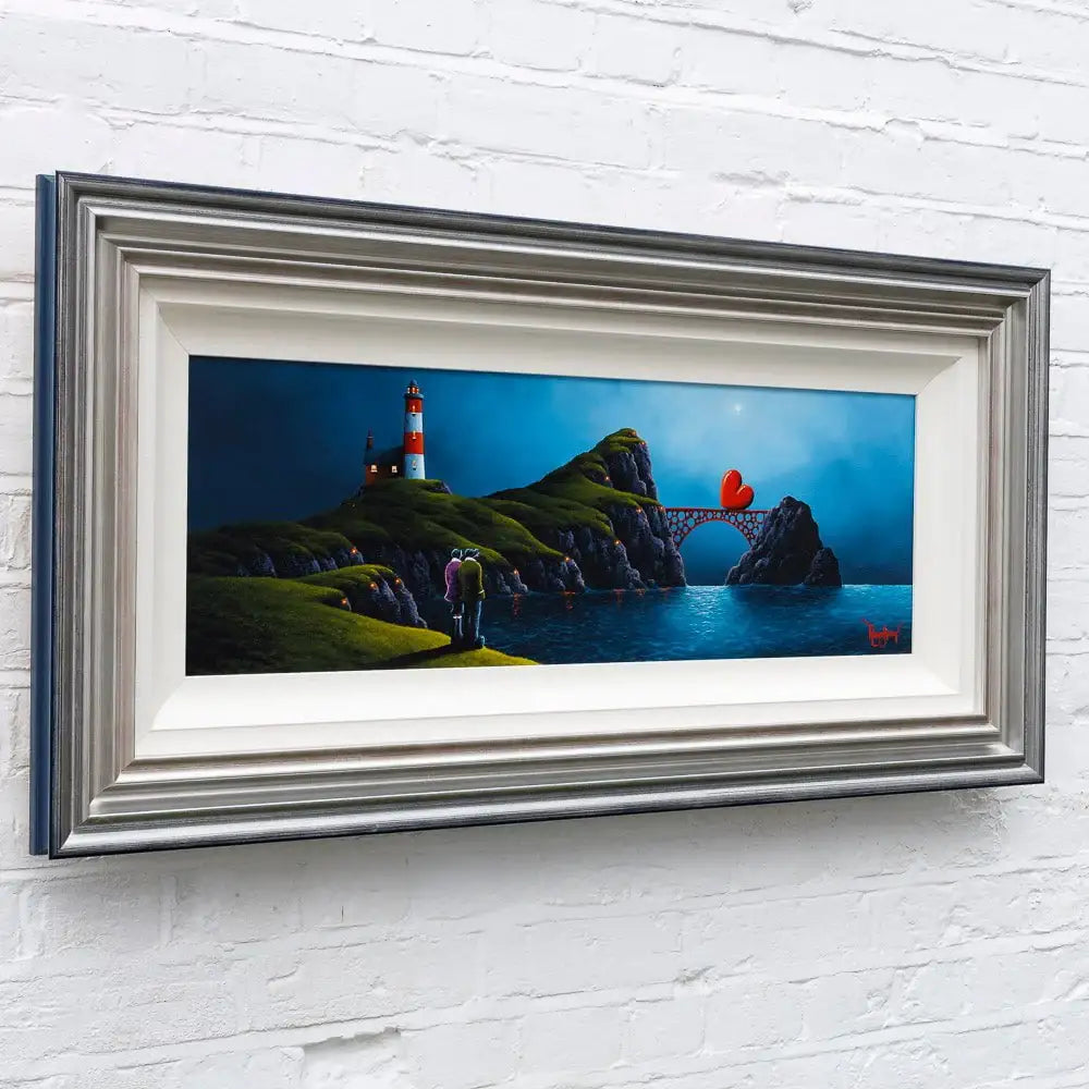 Clifftop Romance - Original SOLD by artist David Renshaw - Wyecliffe Galleries