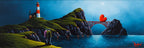 Clifftop Romance - Original SOLD by artist David Renshaw - Wyecliffe Galleries